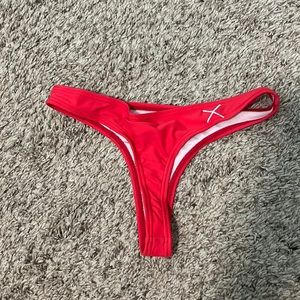 Red Boutine LA thong bikini bottom